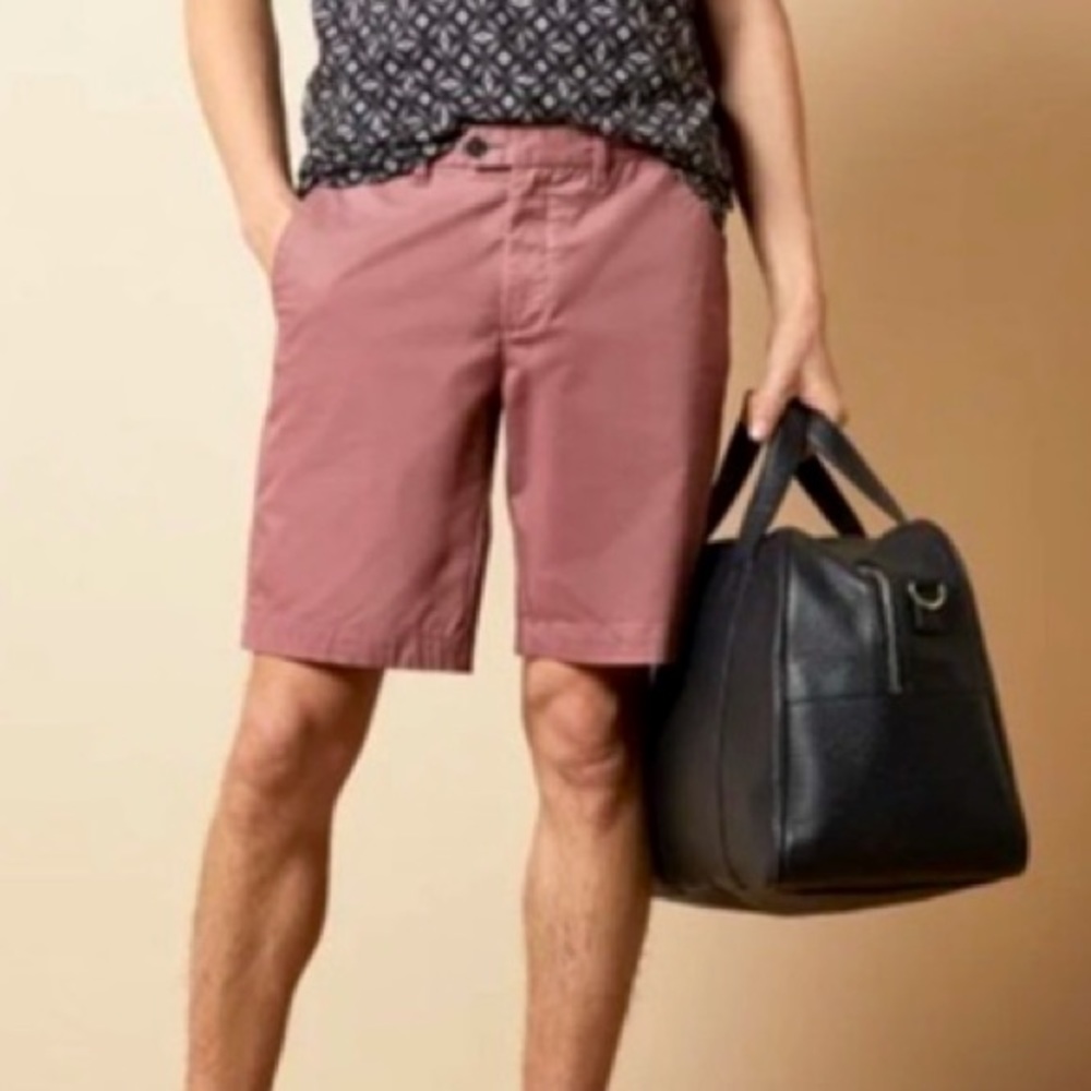 Ted Baker London Purple Cotton Chino Shorts Selshor Size 30R Men’s Long bermudq